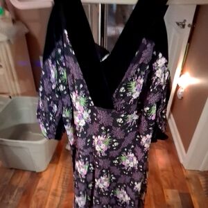 Ted Baker Black Floral  Dress